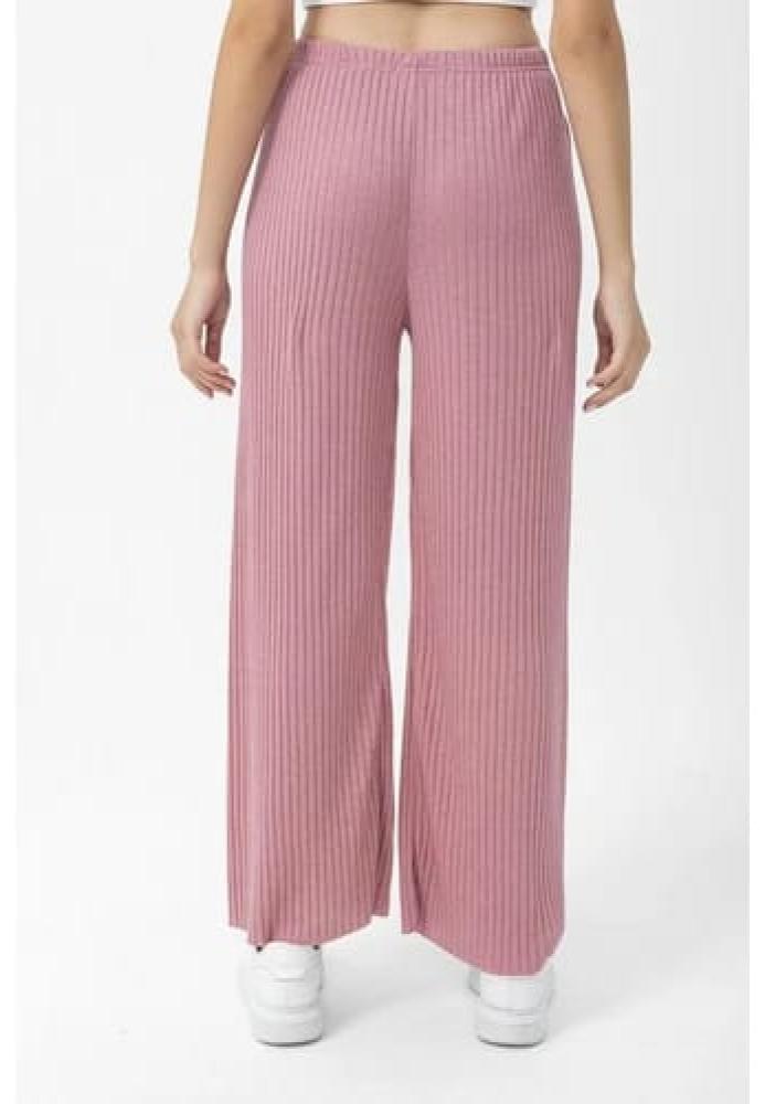 Pantalon dama lungi Plisat, Roz, Engros